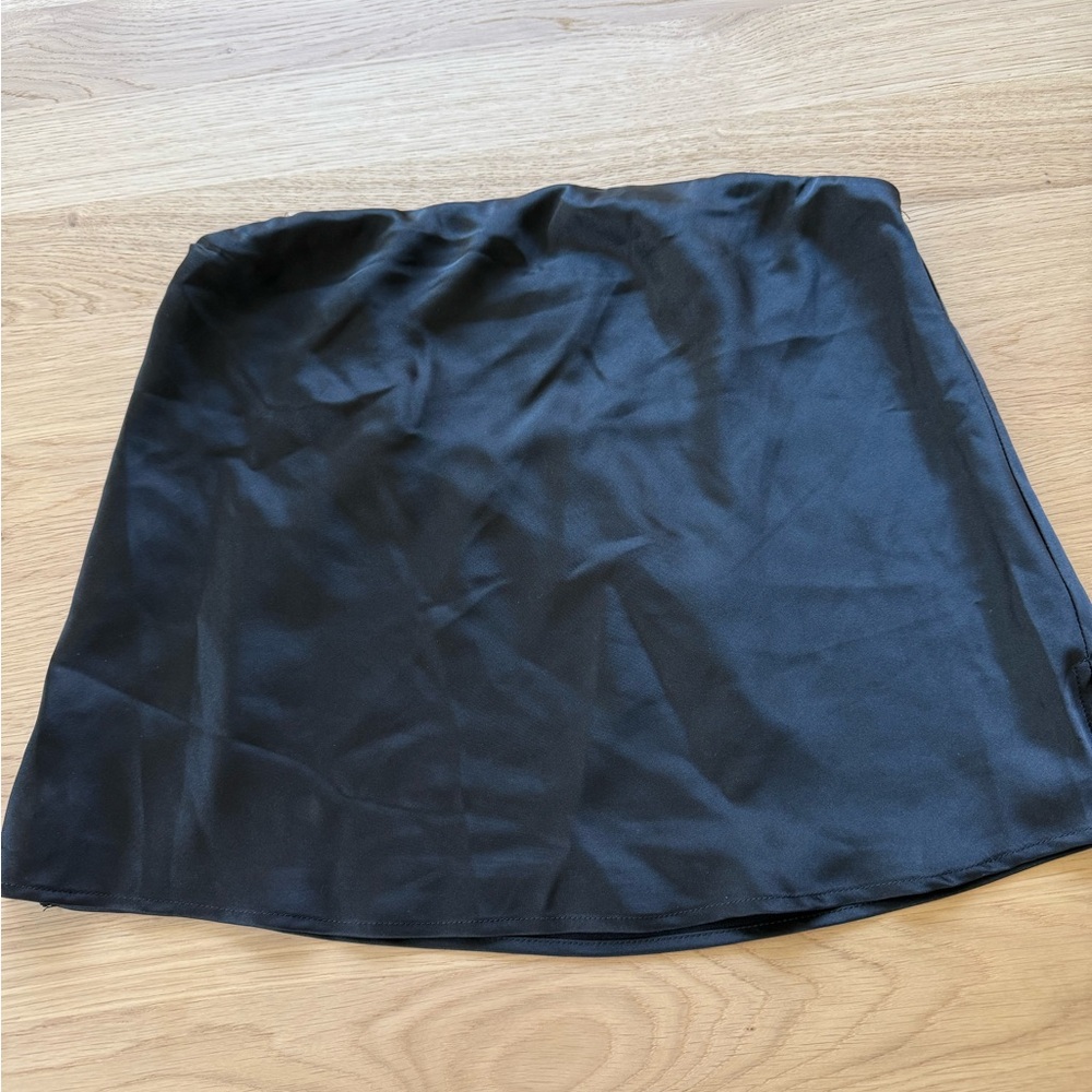 Black Satin tube top
